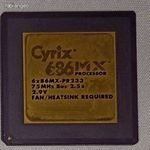Cyrix 6x86 MX PR233 aranykupakos kerámia cpu fotó