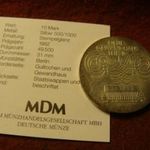 NDK ezüst emlék 10 márka 1982 UNC, patina 17 gramm 0.500 31 mm, tanúsítvány fotó