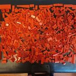 Eredeti Lego 1000g piros építőkocka 7-es fotó