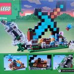 Új 21244 LEGO Minecraft Kard helyőrség építőjáték építőkocka fotó