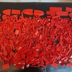 Eredeti Lego 1000g piros építőkocka 5-os fotó
