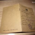 Magyar Népköztársaság // Nemzetközi Gépjármű vezetői Engedély 1968 fotó