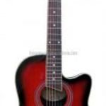 MSA Roundback elektroakusztikus gitár, piros fotó