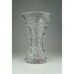 0P386 Csiszolt üveg kristály váza 20 cm fotó