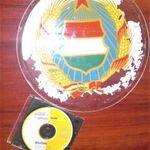 Szocialista címer üveglapon (fali) retró Kádár címer fotó