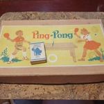 Retro ping pong játék dobozában szocreál kádár társasjáték labdajáték fotó