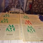 Retró újságok 1980-as évekből. fotó