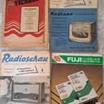 4 db antik rádió támájú szakirodalom..újság fotó