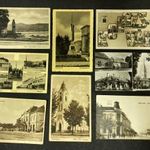 8 darab régi magyar városképes képes levelezőlap - Hét darab háború előtti és többségül futott... fotó