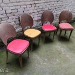 Csehszlovák thonet szék garnitúra 4 db fotó