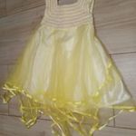 3-6 év sárga almás gombos kis ruha, hercegnő, tavasztündér jelmez szép új állapotú 3800ft fotó