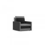 MILTON fotel, normál szövet, hab töltőanyag, szín - szürke / fekete (GSAG5999114122034) fotó