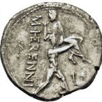 Római Köztársaság (i.e.108-107) M. Herennius, Amphinomus Denar fotó