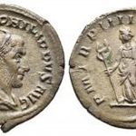 Római Birodalom ezüst pénzérme I. Fülöp (i.sz. 244-249) fotó
