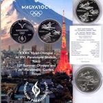 Nyári Olimpia Tokió 2000+10000 forint 2021 érmepár - bontatlan kapszula, certi, prospektus fotó