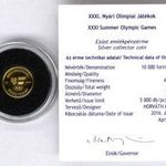 Nyári Olimpia Rio 5000 forint 2016 - miniarany emlékérme - bontatlan kapszulában, certivel fotó