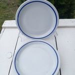 Alföldi porcelán_kékcsíkos desszertes tányérok fotó