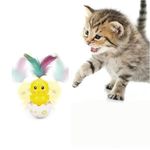 Interaktív tollas macskajáték, színes fotó