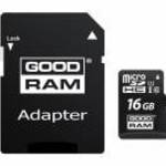 GOODRAM M1AA-0160R12 16GB microSDHC CL10 UHS-I memóriakártya + adapter fotó