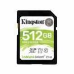Kingston Canvas Select Plus 512GB SDXC Class 10 UHS-I U3 memóriakártya - KINGSTON fotó