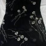 Fekete fehér muszlin ruha 10 év 140 cm Id: x hossza: 76 cm fotó