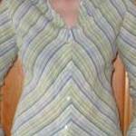 NEXT világoskék almazöld fehér csíkos női ing 36/38-as fotó