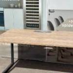 Steelcase íróasztal, tölgy színű, 130x80 cm - használt irodabútor fotó