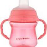 Canpol FirstCup itatópohár szilikonos ivócsőrrel 150ml 6h - Rózsaszín - Canpol babies fotó
