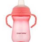 Canpol FirstCup itatópohár szilikonos ivócsőrrel 250ml 6h+ - Rózsaszín - Canpol babies fotó