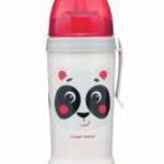 Canpol Sport itatópohár cseppmentes szívószállal 350 ml (12h+) - Panda - Canpol babies fotó