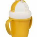 Canpol FlipTop szívószálas pohár 210 ml (9h+) - Matt sárga - Canpol babies fotó