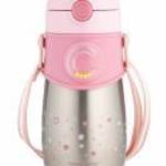 Canpol Hőtartó pohár szilikonos szívószállal 300 ml (12h+) - Rózsaszín - Canpol babies fotó