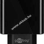 Goobay dupla USB gyorstöltő, fekete fotó
