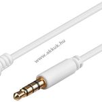 Fejhallgató és audio AUX hosszabbító kábel, 4 pines, 3, 5 mm vékony fotó