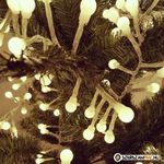 480 Led-es Karácsonyi petárda fényfüzér, meleg fehér, 8 programos fotó
