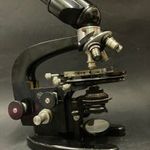 Carl Zeiss Jena - antik binokuláris Zeiss mikroszkóp - Nagyméretű professzionális mikroszkóp fotó