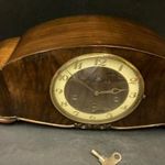 Hatalmas német kandalló óra ritkaság / Negyedütős Hamburg-American Clock Co. jelzésekkel fotó