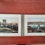 Nagyméretű, dekoratív 24 oldalas Magyarország album, 24x16 cm-es színes képekkel, 1910.k. fotó