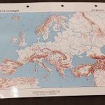 Európa tájai és országai, Európa domborzata és vizei - oktató lap (L) fotó