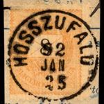1889 feketeszámú ritka HOSSZÚFALU bélyegzés Brassó m. Erdély Romania Gudlin E3.20 / 100p (b95) fotó