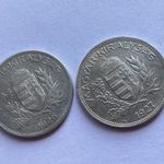 Antik ezüst pénzérme szett - 2 db. ezüst 1 Pengő érme / 1926 - 1927 kiadású ezüst Pengő érmék fotó