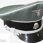 Waffen-SS kamgarn tábori szürke tányérsapka 56/57-es méret I. osztályú repró!!! fotó