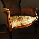 Használt, a KIKA áruházban vásárolt, olasz, neobarokk stílusú, luxus fotel / karosszék (nem régiség) fotó