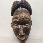 Afrikai antik maszk Yoruba népcsoport páros maszk Nigéria kopottas leértékelt 293 Le dob 100 7085 fotó