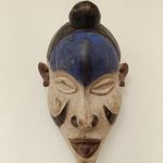 Antik afrikai Igbo népcsoport fa maszk Nigéria africká maska 737 dob 44 8725 fotó
