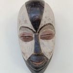 Antik afrikai Igbo népcsoport fa maszk Nigéria africká maska 770 dob 33 8772 fotó