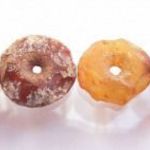KŐKORI gyűjtemény Neolitikus gyöngy átlagos MÉRETŰ (Neolithic stone disk bead, 3500-8000 years ago) fotó