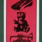 Kártyanaptár, Triál, sport, játék hangszer áruház, Budapest, grafikai, rajzos, Puma cipő, medve, 1977, , B, fotó