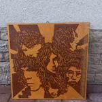 Extrém ritka, fából készült kép az Omega együttesről_1968-71 időszak fotó