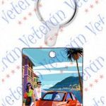 Veterán autós kulcstartó - Fiat Poster fotó
